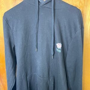 Black Tokyo hoody with tiger